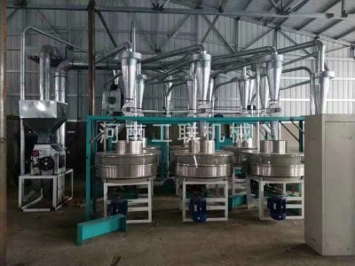 山東6加1石磨平篩制粉機組