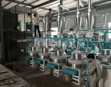 陜西咸陽郭總6加2石磨面粉機